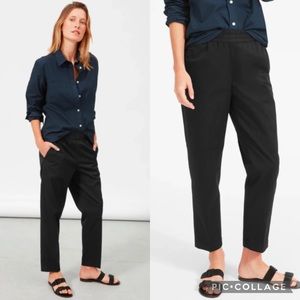 Everlane The Easy Chino Pull-On Relaxed Casual Pants In Washed Black Size 4